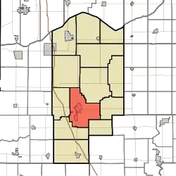 Location in Jasper County