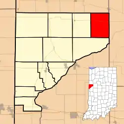 Location of Medina Township in Warren County