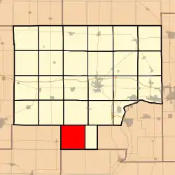 Location in Bureau County