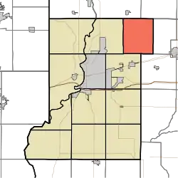 Location in Vigo County