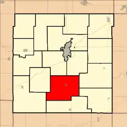 Location in Franklin County