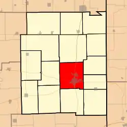 Location in Edgar County