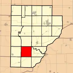 Location in Fulton County