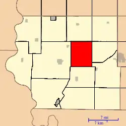 Location in Fremont County