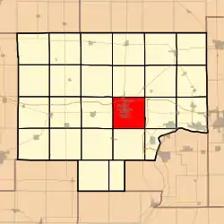 Location in Bureau County