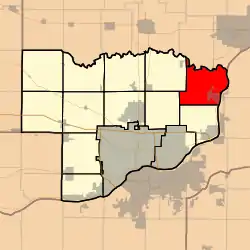 Location in Scott County