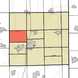 Location of Richland Township in DeKalb County