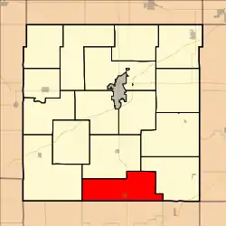 Location in Franklin County