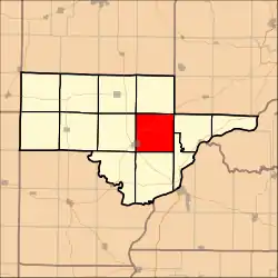 Location in Schuyler County