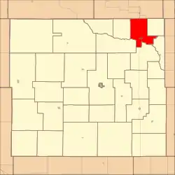 Location in Custer County