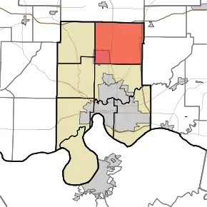 Location in Vanderburgh County