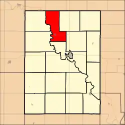 Location in Clay County