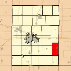 Location in Champaign County