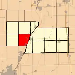 Location in Marshall County