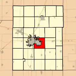 Location in Champaign County