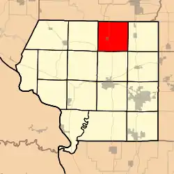 Location in Jackson County