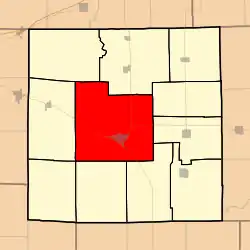 Location in Jasper County