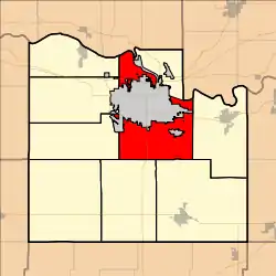 Location in Douglas County