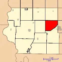 Location in Fremont County