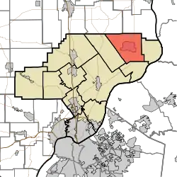 Location of Washington Township in Clark County