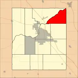 Location in Tippecanoe County