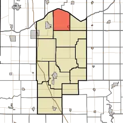 Location in Jasper County