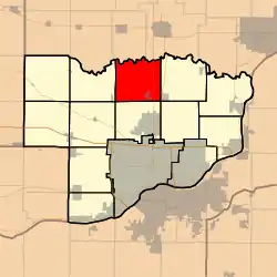 Location in Scott County