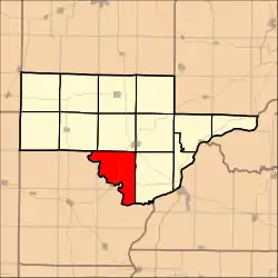 Location in Schuyler County