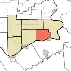 Location in Switzerland County