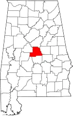 Chilton County map