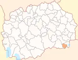 Location of Bogdanci Municipality