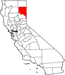 Location in the state of California