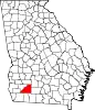 State map highlighting Mitchell County