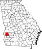 Map of Georgia highlighting Randolph County