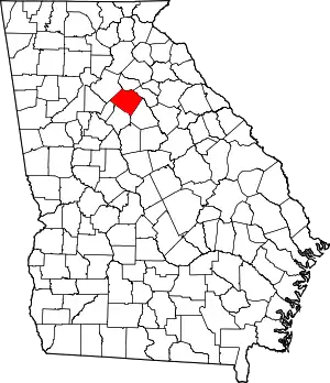 State map highlighting Walton County