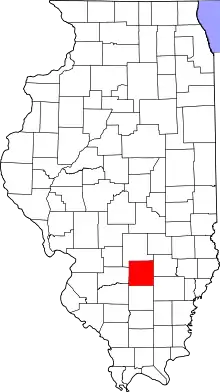 State map highlighting Marion County