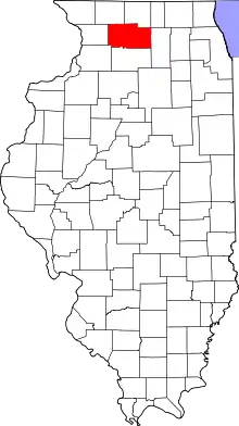 Ogle County's location in Illinois