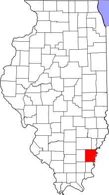 State map highlighting White County