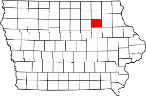 Bremer County map