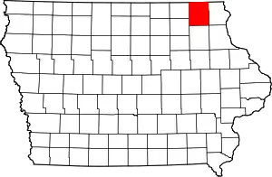 Winneshiek County map