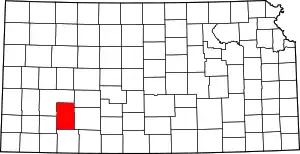 State map highlighting Gray County