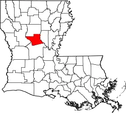 Location within the U.S. state of Louisiana