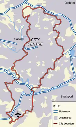 Map of Manchester