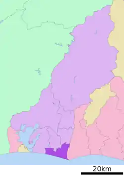 Location of Minami-ku in  Shizuoka