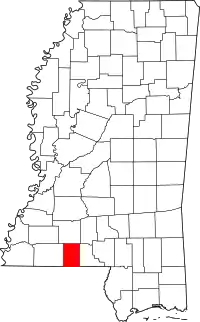 State map highlighting Pike County