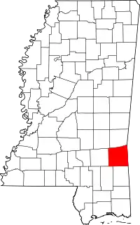 State map highlighting Wayne County