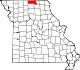 Map of Missouri highlighting Putnam County