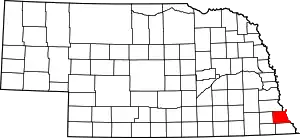 State map highlighting Nemaha County