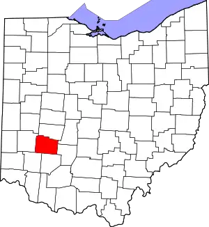 State map highlighting Greene County