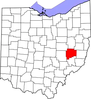 Guernsey County map